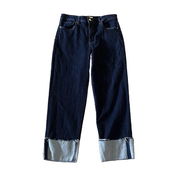 Kut from the Kloth Denim - KUT From The Kloth Fay Fab Ab Straight Leg Jeans Dark Wash Cuffed Women's 8